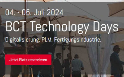 BCT Technology Days, 4. bis 5. Juli 2024