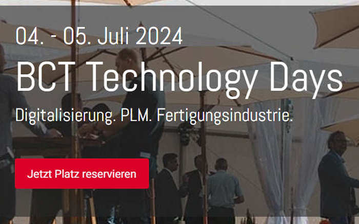 BCT Technology Days, 4. bis 5. Juli 2024