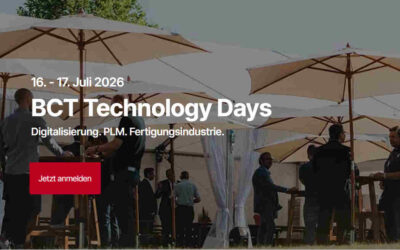 BCT Technology Days, 16. – 17. Juli 2026