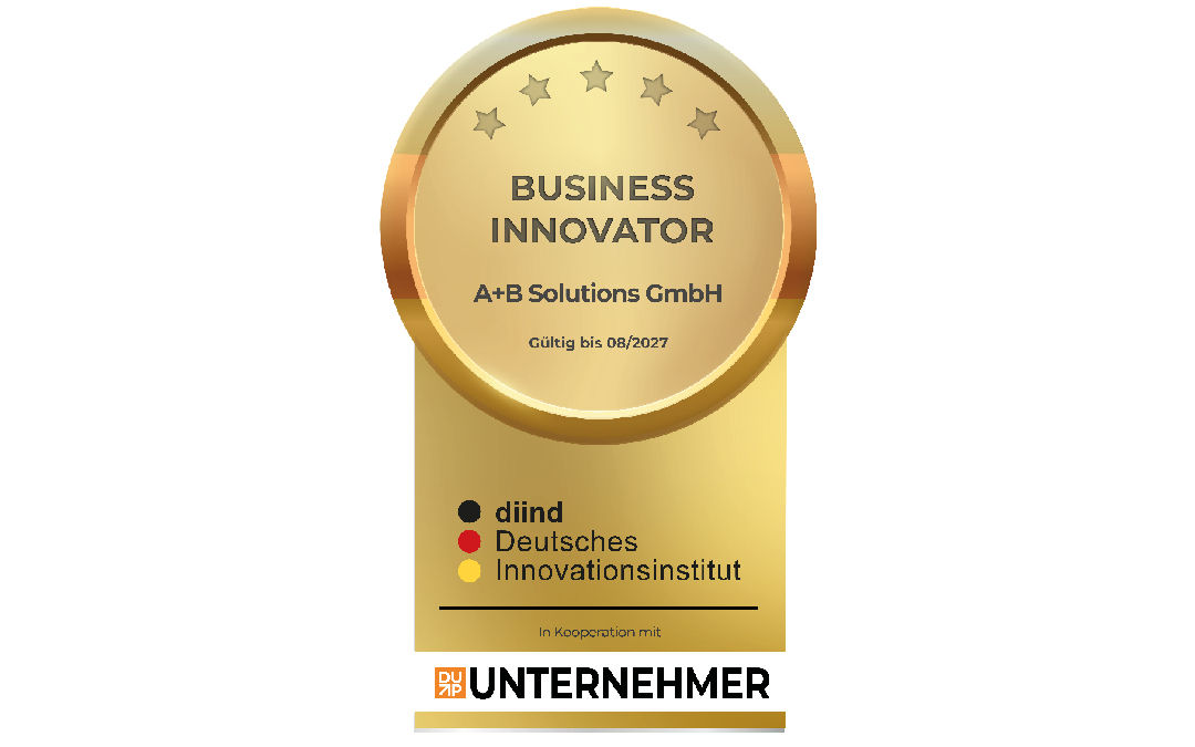 A+B Solutions als „Business Innovator“ ausgezeichnet