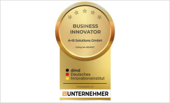 A+B Solutions als „Business Innovator“ ausgezeichnet